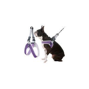 Gooby Simple Step in III Harness - Purple, Small - Small Dog Harness with Scratc
